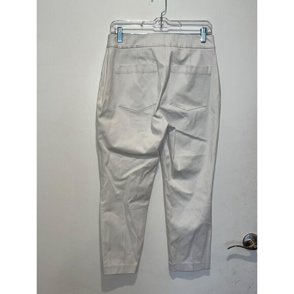 SPANX White High Rise Ankle Slim Straight Pants Size Medium - Picture 4 of 9